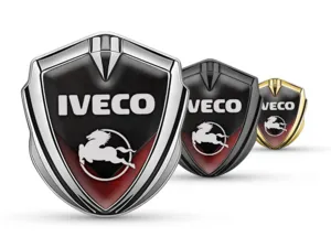 Iveco Metall Emblem Abzeichen Rennsport Inspiriert Glänzend